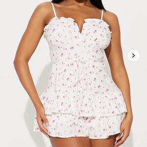 Floral Print Ruffle Romper!